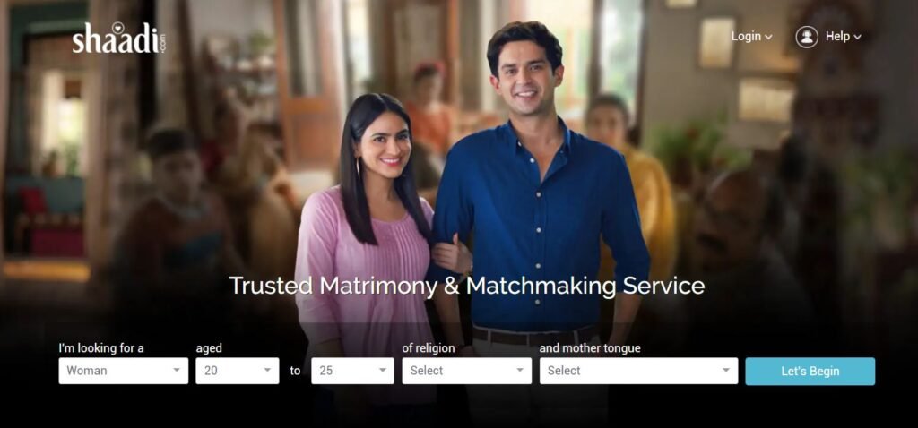shaadi matrimony website in India