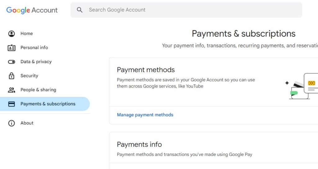 google pay transaction details